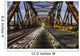 Looking Forward Over Old Abandoned Rusty Train Bridge Wall Mural