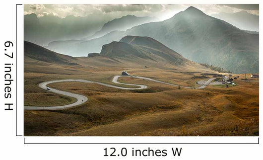 Serpentine road at Passo Giau, Dolomites, Italy Wall Mural