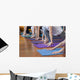 yoga class Wall Mural