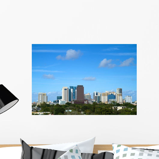 Beautiful Skyline Downtown Fort Wall Decal