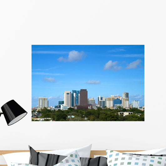 Beautiful Skyline Downtown Fort Wall Decal