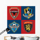 Soccer club emblem patches Wall Mural