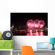 Fireworks over Hudson River Wall Mural