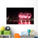 Fireworks over Hudson River Wall Mural