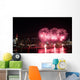 Fireworks over Hudson River Wall Mural