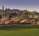 Beautiful Desert Tee Shot Golf Course - Image Cross Processed Wall Decal