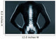 Human backbone in x-ray Wall Mural