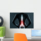 The lumbar spine is highlighted by red colour Wall Mural