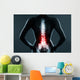 The lumbar spine is highlighted by red colour Wall Mural