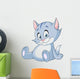 Sitting kitten Wall Mural