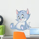 Sitting kitten Wall Mural