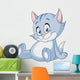 Sitting kitten Wall Mural