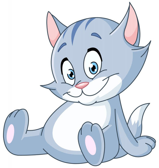 Sitting Kitten Wall Decal