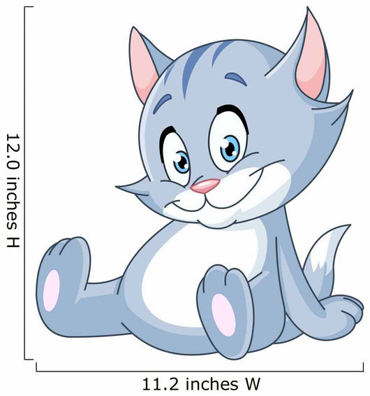 Sitting kitten Wall Mural