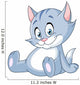Sitting kitten Wall Mural