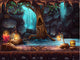 Cave With A Waterfall And A Magic Tree And Barrel Of Gold Wall Decal
