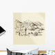 Wild West Hand Drawn Wall Decal