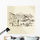 Wild West Hand Drawn Wall Decal