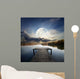 Pier under moon Wall Mural