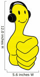 listen music icon Wall Decal