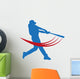 Vector baseball player Wall Decal