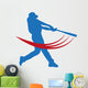 Vector baseball player Wall Decal