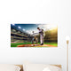 Professional baseball players on  grand arena Wall Mural