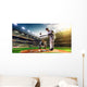 Professional baseball players on  grand arena Wall Mural