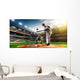 Professional baseball players on  grand arena Wall Mural