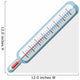 Thermometer flat icon with long shadow on white Wall Decal