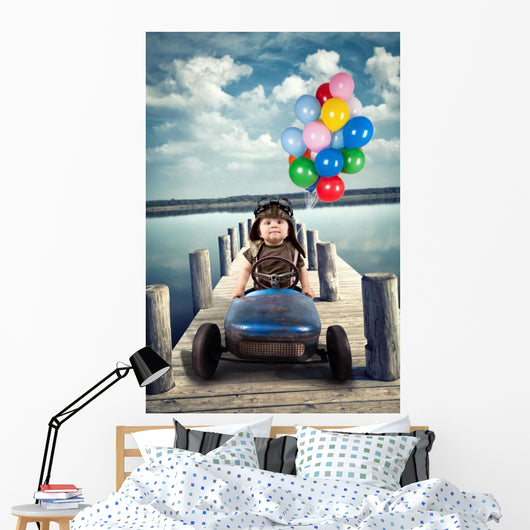 Child Aviator Wall Mural