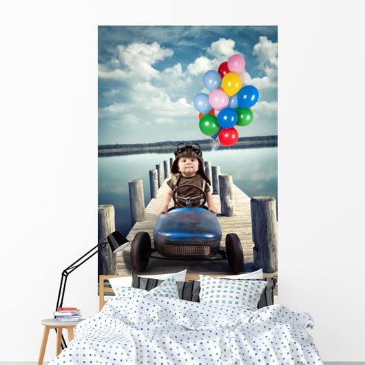 Child Aviator Wall Mural