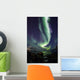 Aurora Borealis reflected between fjords in Tromso Wall Mural