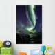 Aurora Borealis reflected between fjords in Tromso Wall Mural