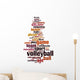 Volleyball word cloud Wall Decal
