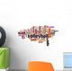 Volleyball word cloud Wall Decal