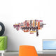 Volleyball word cloud Wall Decal