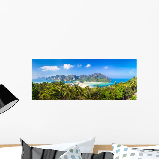 Lush tropical island Wall Mural