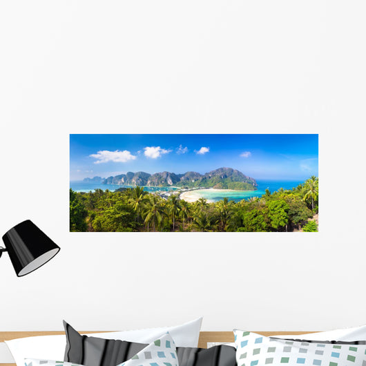 Lush tropical island Wall Mural
