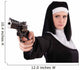 Naughty Gun-Wielding Nun Wall Decal