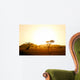 Sunrise on african savannah Wall Mural