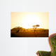 Sunrise on african savannah Wall Mural
