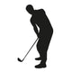 Golf Player Silhouette Wall Decal