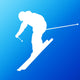 Downhill Skier. Vector Silhouette Wall Decal