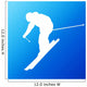 Downhill skier. Vector silhouette Wall Mural