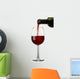 Pouring Red Wine with Wall Decal