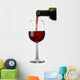 Pouring Red Wine with Wall Decal