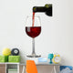 Pouring Red Wine with Wall Decal