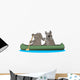 Two Dogs In A Canoe Wall Decal