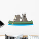 Two Dogs In A Canoe Wall Decal